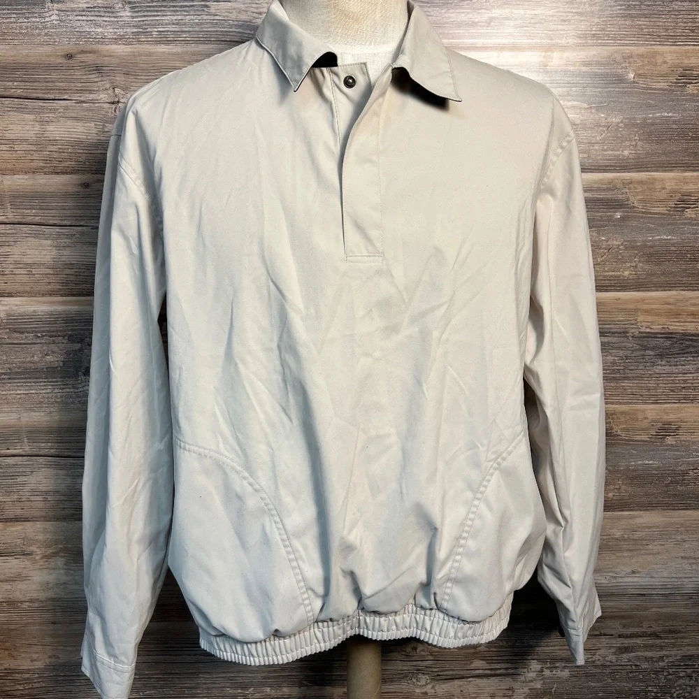 Vintage Polo Golf Ralph Lauren Pullover Jacket in Beige NWOT V2